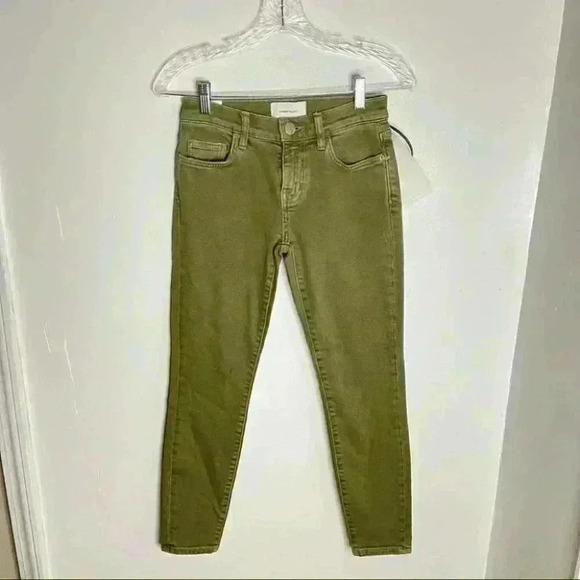 NWT Current/Elliott The Stiletto Ankle Jean in Covert Green - Picture 2 of 8